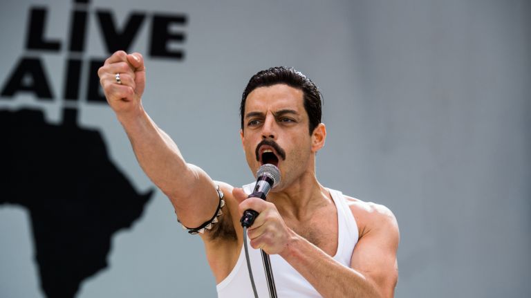 Rami Malek stars as Freddie Mercury in Twentieth Century Fox's "Bohemian Rhapsody." A tour bus promoting the film's DVD release will tour NYC on Jan. 25.&nbsp;&nbsp;