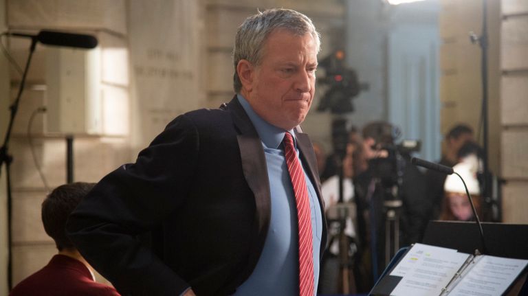 Mayor Bill de Blasio said that some New York SNAP&nbsp;recipients are receiving checks with double their usual amount in preparation for&nbsp;the impending funding cutoff.