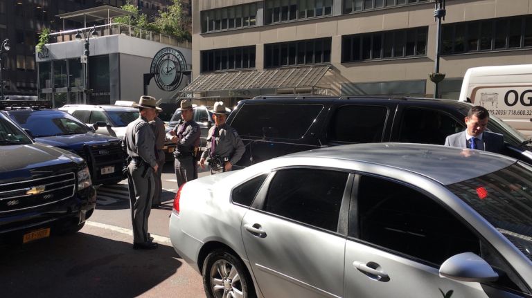 A suspicious package at Gov. Andrew Cuomo's Manhattan office prompted a brief evacuation on Wednesday, Oct. 24, officials said.