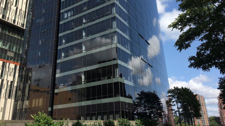 Shots fired at a high-rise building on Manhattan's east side may have originated from Roosevelt Island, cops said on Tuesday. 