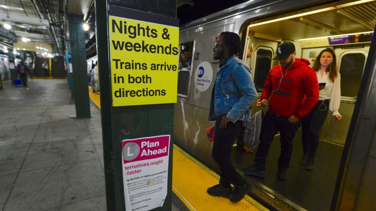 The biggest concern among advocates so far is whether the MTA will be able to clear the worksite to run regular rush-hour service on Monday mornings.