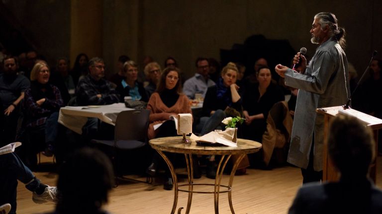 Ravi Ragbir asks Greenwich Village church attendees to promote culture of inclusion, outreach 1 Immigration rights leader Ravi Ragbir, right, spoke to attendees at Judson Memorial Church on Sunday, March 4, 2018.