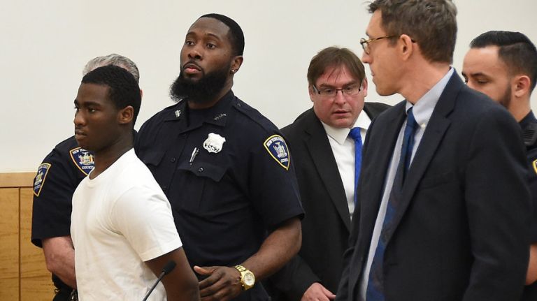 Justin Murrell, 15, of Brooklyn, appeared in Brooklyn Supreme Court on June 16, 2017.