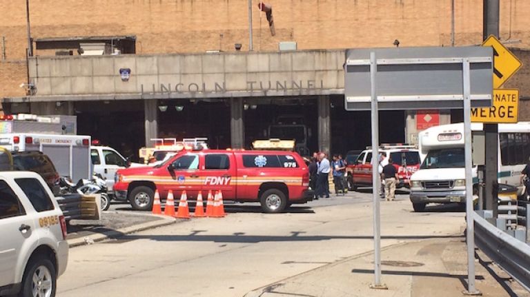At least 31 injured in Lincoln Tunnel rush-hour bus accident 1 Dozens were injured in a Lincoln Tunnel bus accident on Wednesday, June 10, 2015, officials said.