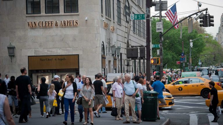 Van Cleef & Arpels; increase in commercial rent and real estate along Fifth Avenue, Monday, May, 12, 2014.