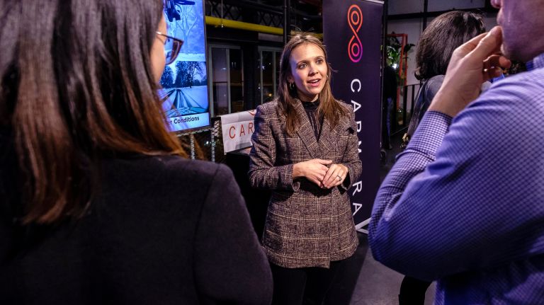 Brooklyn's New Lab showcases automated traffic counting, HD maps for autonomous cars 2 Jessie Lazarus, head of ecosystem business development at CARMERA, said their tool could be helpful for Mayor Bill de Blasio's "Vision Zero" campaign.