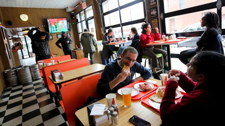 How Greenpoint became a NYC dining hot spot 3 Paulie Gee's Slice Shop is the second neighborhood eatery from Paulie Giannone.