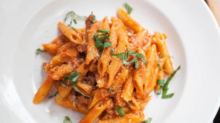 NYC restaurants embrace family traditions with Sunday dinners and roasts 5 A plate of pasta at Williamsburg Italian wine bar Ainslie, which is debuting a Sunday supper for $40 per person with wine pairings.