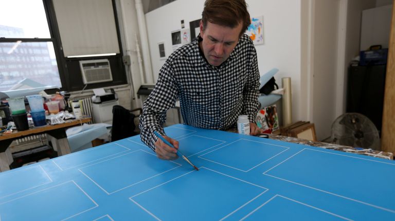 Artist&nbsp;Cameron Martin has worked out of his Navy Yard studio for over a year.