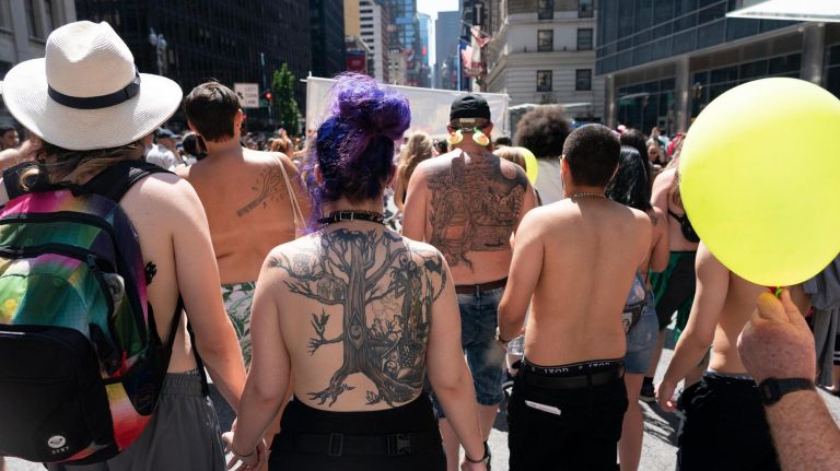 Men came out to support the cause, too.