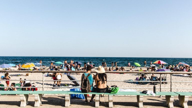 How to spend a day in Rockaway's resilient beachfront community 9 If you didn't take a surfing class, soak up some sun on the sand, anywhere from Beach 91st to 102nd streets. It can get packed, so make sure you grab your spot as early as you can. In the summer, lifeguards are on duty from 10 a.m. to 6 p.m. every day.