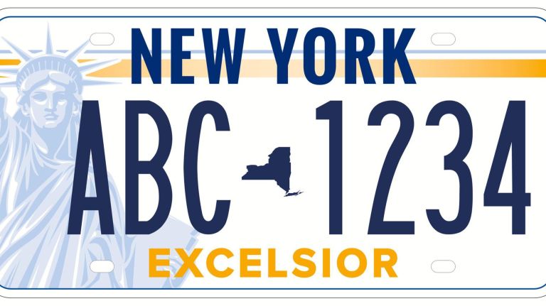 Governor Andrew M. Cuomo today launched a statewide survey to select New York State's new license plate design. This is one of the proposed designs.