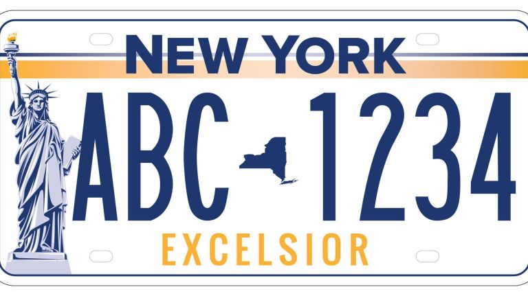 Governor Andrew M. Cuomo today launched a statewide survey to select New York State's new license plate design. This is one of the proposed designs.