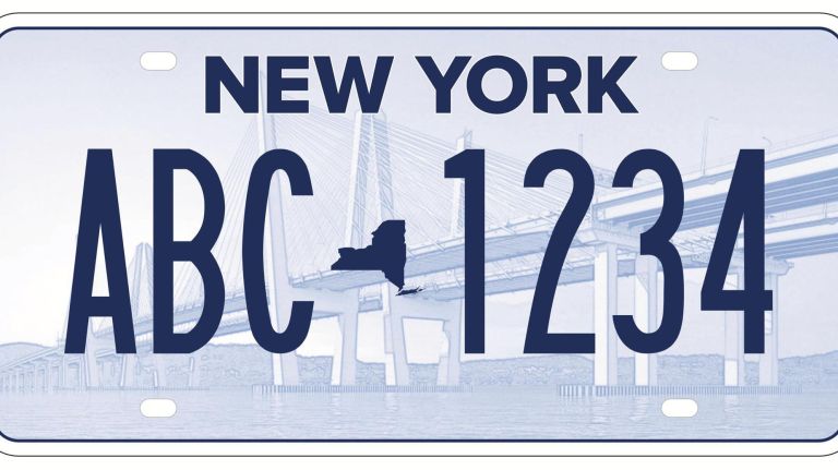 Governor Andrew M. Cuomo today launched a statewide survey to select New York State's new license plate design. This is one of the proposed designs.