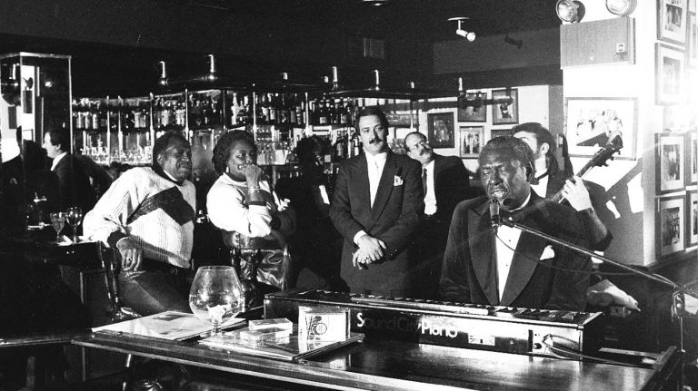 Rare images of NYC nightclubs from the 1980s and '90s, including the Limelight and Roxy 47 Freddie Cole, brother of the late Nat King Cole, sings to jazz enthusiasts at Marty's East at 209 E. 56th St., Manhattan, on Jan. 21, 1989.