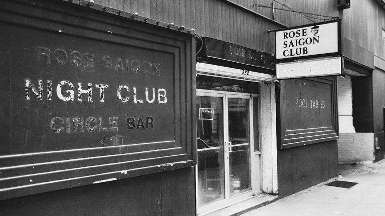 Rare images of NYC nightclubs from the 1980s and '90s, including the Limelight and Roxy 48 The Rose Saigon Club, located at 252 W. 43 St. in Manhattan, is seen on Feb. 23, 1989. The club was an after-hours joint with a reputation for being a drug den. Today, the location is occupied by Cheetahs Gentlemen's Club.