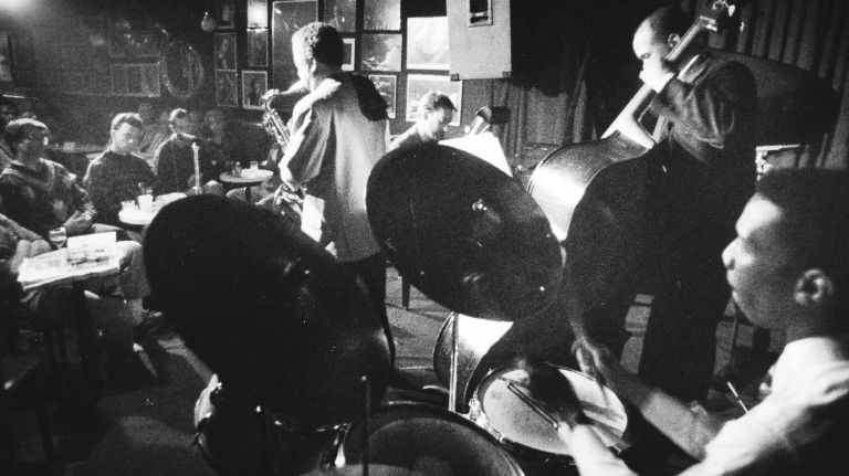 Rare images of NYC nightclubs from the 1980s and '90s, including the Limelight and Roxy 55 A jazz group performs at The Village Vanguard in Manhattan's Greenwich Village on May 5, 1992.