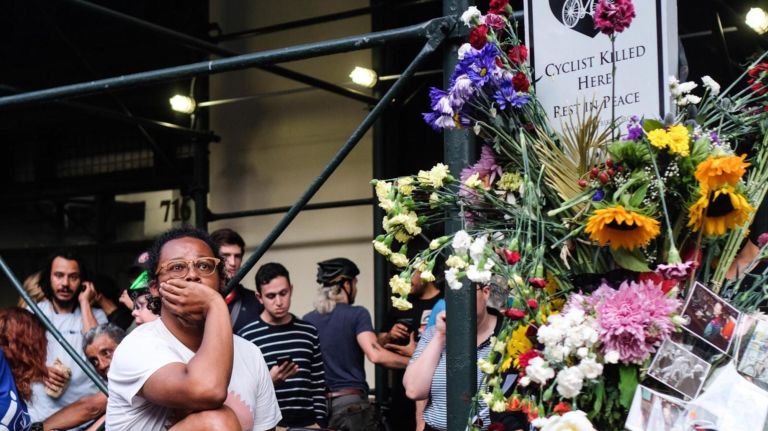 Vigil held for cyclist killed in Manhattan: Photos 19