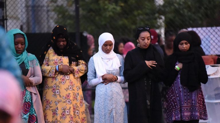 'Iftar in the City' celebrates Ramadan in the Bronx 24 The city hosted the 4th annual ÒIftar in the CityÓ on St. Raymond Avenue in the Bronx . The event had nearly a thousand community members of all faiths to celebrate Ramadan with a fast-breaking meal at sundown. The final prayer at sundown is recited at the leadership of Imam Nedzad Avovic of the Islamic Center of the Bronx.