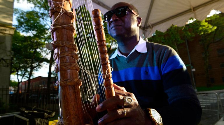 'Iftar in the City' celebrates Ramadan in the Bronx 26 The city hosted the 4th annual ÒIftar in the CityÓ on St. Raymond Avenue in the Bronx . The event had nearly a thousand community members of all faiths to celebrate Ramadan with a fast-breaking meal at sundown. Yacouba Sisoko, a well known Kora player, entertains the crowd.