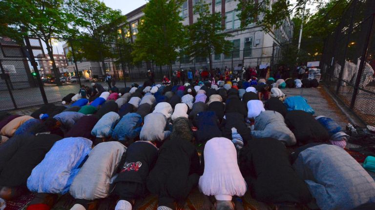 'Iftar in the City' celebrates Ramadan in the Bronx 29 The city hosted the 4th annual ÒIftar in the CityÓ on St. Raymond Avenue in the Bronx . The event had nearly a thousand community members of all faiths to celebrate Ramadan with a fast-breaking meal at sundown. The final prayer at sundown is recited at the leadership of Imam Nedzad Avovic of the Islamic Center of the Bronx.
