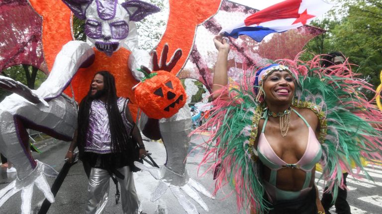 Performers amp up the crowd at&nbsp;the West Indian American Day Parade in Crown Heights on Monday.