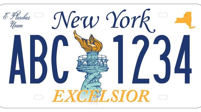 Governor Andrew M. Cuomo today launched a statewide survey to select New York State's new license plate design. This is one of the proposed designs.