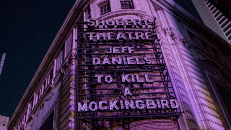 "To Kill a Mockingbird" marquee was also dark.