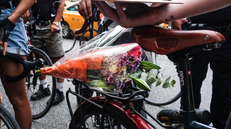 Vigil held for cyclist killed in Manhattan: Photos 20