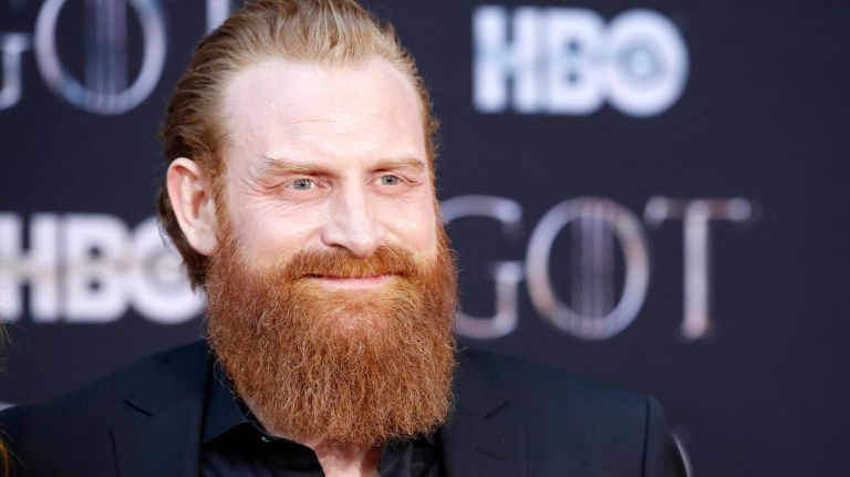Mandatory Credit: Photo by JASON SZENES/EPA-EFE/REX/Shutterstock (10186128v) Kristofer Hivju arrives for the New York red carpet premiere for the eighth and final season of Game of Thrones at Radio City Music Hall in New York, New York, USA, 03 April 2019. New York red carpet premiere of Game of Thrones, USA - 03 Apr 1919