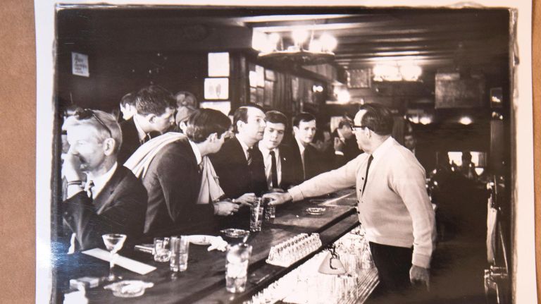 A photograph&nbsp;by Fred W. McDarrah, called "Sip In," shows a bartender refusing to serve gay customers in 1966. The black and white photo is estimated for between $1,500 and $2,500.