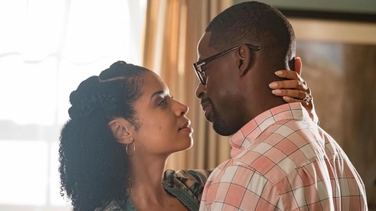 THIS IS US -- "Brothers" Episode 205 -- Pictured: (l-r) Susan Kelechi Watson as Beth, Sterling K. Brown as Randall -- (Photo by Ron Batzdorff/NBC)