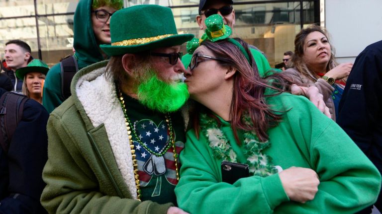 Thousands gather for the 2019 annual St. Patrick's Day parade on March 16, 2019 in New York City. The New York City St. Patrick's Day parade, dating back to 1762, is the world's largest St. Patrick's Day celebration.