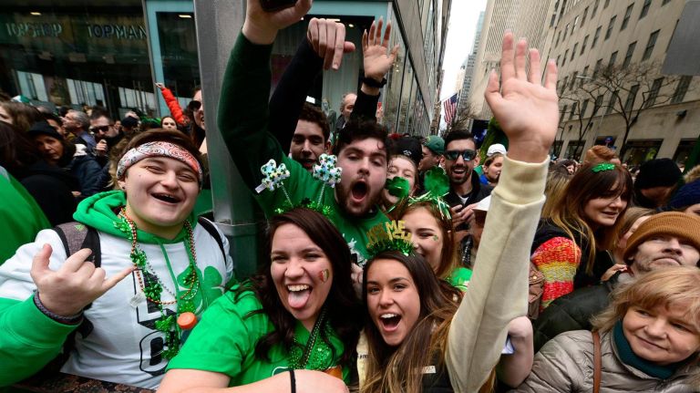 Thousands gather for the 2019 annual St. Patrick's Day parade on March 16, 2019 in New York City. The New York City St. Patrick's Day parade, dating back to 1762, is the world's largest St. Patrick's Day celebration.