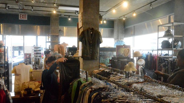 If you're doing your spring cleaning, you'll need to get out of the house and hunt for new finds. Check out your nearest Goodwill, thrift shop or antiques store for new duds, fun tchotchkes and more. For example, Life Boutique Thrift (6515 Fifth Ave. in Park Slope), pictured, is chock full of good finds: antique crystal, furniture, fixtures, jewelry (Miu Miu, Hermes and Alexis Bittar), art, books, hats, records and a healthy amount of designer handbags, including Dooney & Burke, Juicy, Prada and more. There's a huge downstairs to explore, as well, and sales racks are pulled outside on the sidewalk regularly. Each turn is a new discovery of fun artifacts like an old juke box, a large bird cage with jewelry inside and a hefty chess set.