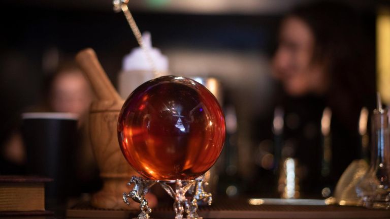 Will you see your future in this crystal ball? Who knows, but you can enjoy its creepy presence.