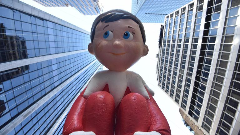 The Elf on a Shelf, one of the biggest balloons in the Macy's Thanksgiving Parade on Thursday.