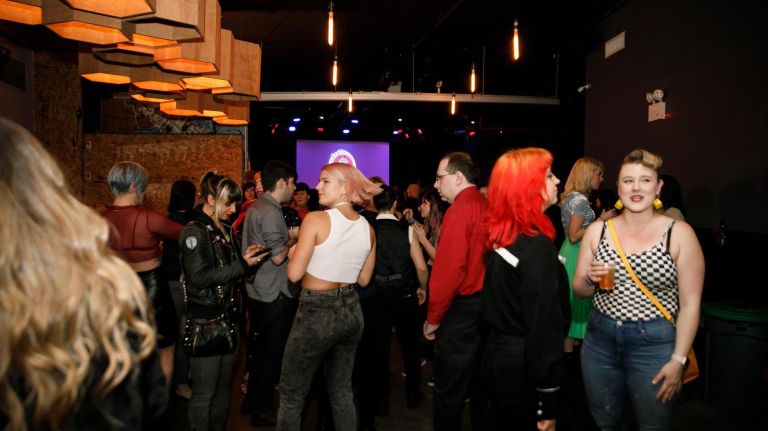 The Skint is presenting a free viewing party with a complimentary glass of champagne with every RSVP. The show will be projected on a large screen and guests can play along on their bingo cards. There will be a full bar, themed drink specials, and food from El Atoradero will be available for purchase. (6-11 p.m., 635 Sackett St., Carroll Gardens,<a href=