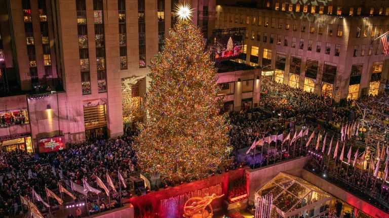 Rockefeller Center Christmas tree lighting: See photos 21 Rockefeller Center Christmas Tree Lighting in NYC on Nov. 28, 2018.