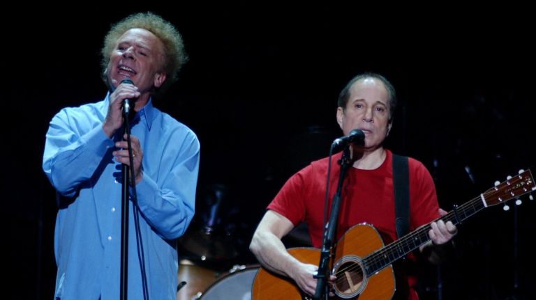 Art Garfunkel and Paul Simon sing 