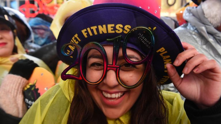 Scores of people attended the Times Square New Year's Eve ball drop in Times Square, with many getting there early in the morning.
