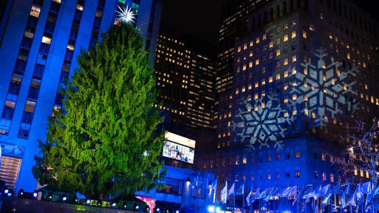 Rockefeller Center Christmas tree lighting: See photos 35 Preparations for the Rockefeller Center Christmas Tree Lighting in NYC on Nov. 28, 2018.