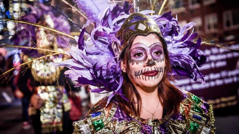Village Halloween Parade: See photos from the spooktacular event 29 Thousands of costumed characters march up Sixth Ave in the Village Halloween Parade on Wednesday, Oct. 31, 2018.