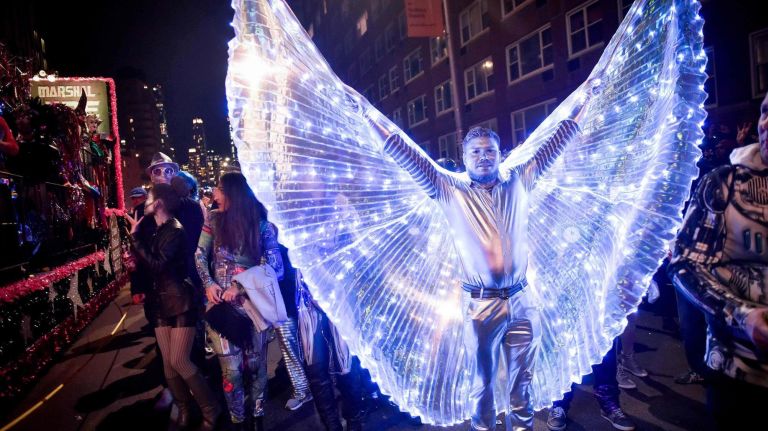 Village Halloween Parade: See photos from the spooktacular event 31 Thousands of costumed characters march up Sixth Ave in the Village Halloween Parade on Wednesday, Oct. 31, 2018.