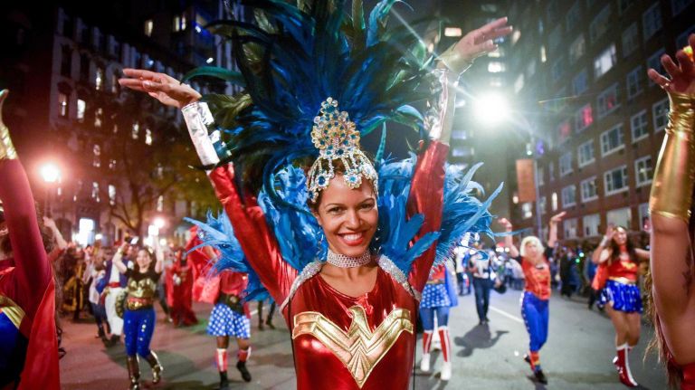 Village Halloween Parade: See photos from the spooktacular event 32 Thousands of costumed characters march up Sixth Ave in the Village Halloween Parade on Wednesday, Oct. 31, 2018.