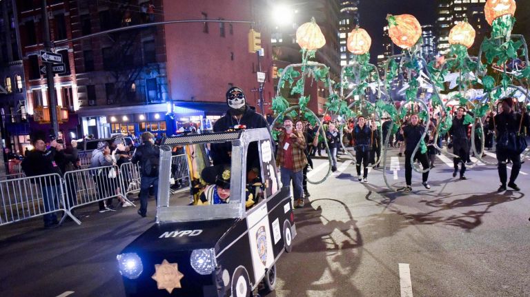 Village Halloween Parade: See photos from the spooktacular event 42 Thousands of costumed characters march up Sixth Ave in the Village Halloween Parade on Wednesday, Oct. 31, 2018.