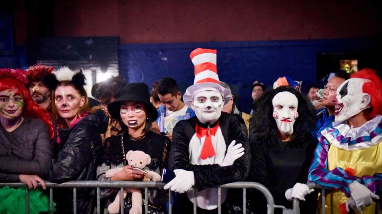 Village Halloween Parade: See photos from the spooktacular event 44 Thousands of costumed characters march up Sixth Ave in the Village Halloween Parade on Wednesday, Oct. 31, 2018.