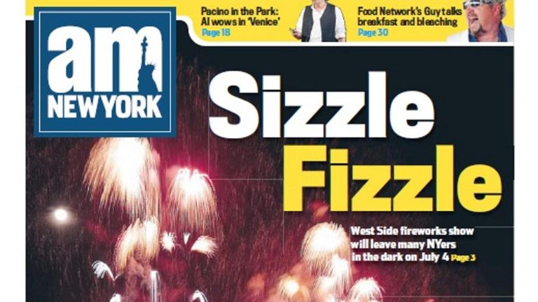 amNewYork covers through the years 24 The July 1, 2010, cover.