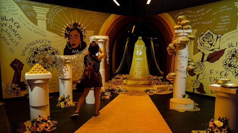 Inside Refinery29's 29Rooms: A whimsical haven for your imagination 11 Celebrate the black woman -- powerful, beautiful and queenly with this tribute by Unity In Color and Evita Loca.