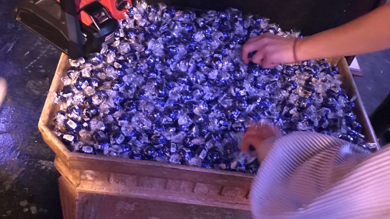 Candytopia: Wonka-esque sweets pop-up is extended through the holiday season 18 All around Candytopia are trunks and treasure chests full of candy that you can take -- it's a smorgasbord of sweets.